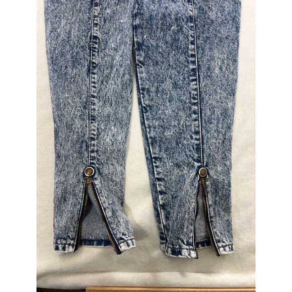 Vtg 80s Levi's 900 Series Acid Wash Jeans High Rise Mom Zip Ankle Gray Tag Yoke - Picture 4 of 10